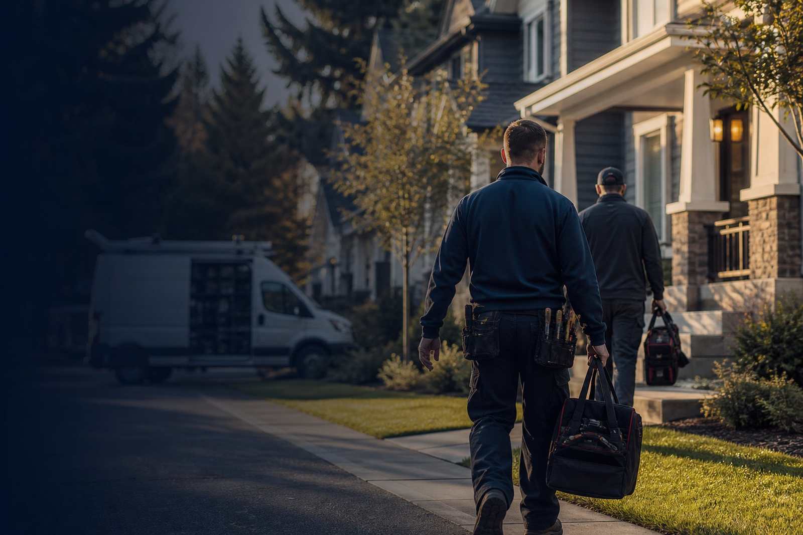 Field service technicians preparing for a job — ServLoom Blog