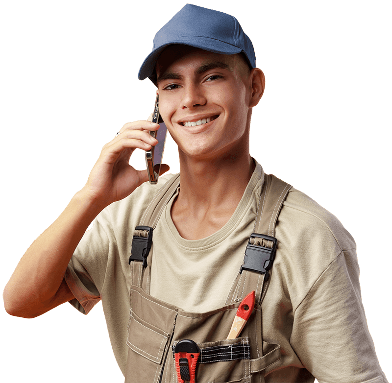Field technician using ServLoom mobile app